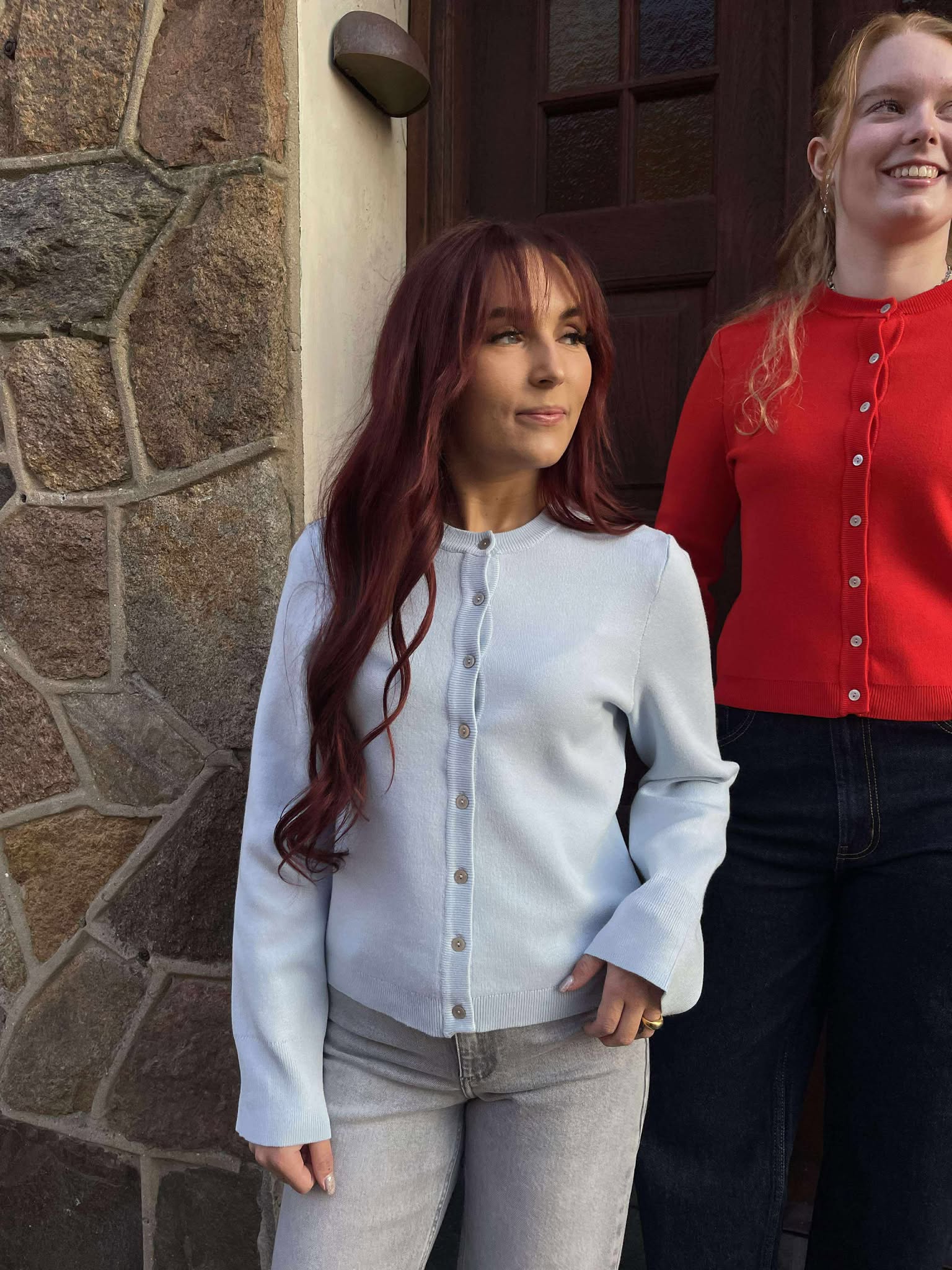 YASELENA Knit Cardigan - Skyway